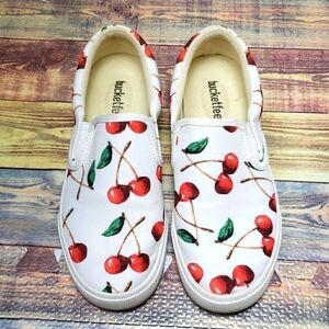 Bucketfeet Cherry slip on shoes size 5
